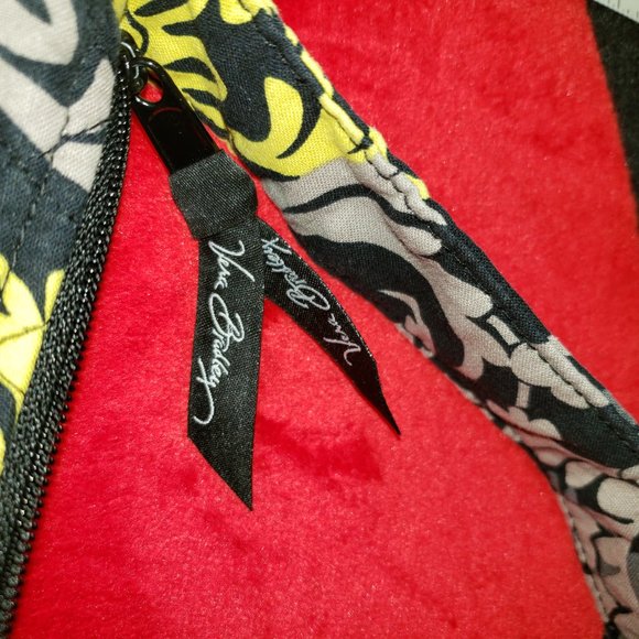 Vera Bradley Sm Black/Yellow Purse - Picture 6 of 7
